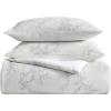 image:imageVera Wang  Queen Comforter Set Reversible Cotton Percale Bedding with a Naturally Soft Feel 3 Piece Bed Set with Matching Pillowcases Trailing Vines BeigeTrailing Vines Beige