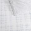 image:imageVera Wang  Queen Comforter Set Reversible Floral Bedding with a Naturally Soft Feel 3 Piece Bed Set with Matching Pillowcases Noir BouquetIkat Line GreyBlurred Plaid Tatami Blue