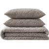 image:imageVera Wang  Queen Quilt Set UltraSoft Velvet Bedding with Subtle Shimmer amp Refined Look 3 Piece Bed Set with Matching Pillowcases Crushed Velvet BrownCrushed Velvet Brown