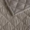 image:imageVera Wang  Queen Quilt Set UltraSoft Velvet Bedding with Subtle Shimmer amp Refined Look 3 Piece Bed Set with Matching Pillowcases Crushed Velvet BrownCrushed Velvet Brown