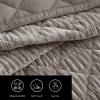 image:imageVera Wang  Queen Quilt Set UltraSoft Velvet Bedding with Subtle Shimmer amp Refined Look 3 Piece Bed Set with Matching Pillowcases Crushed Velvet BrownCrushed Velvet Brown