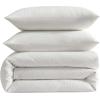 image:imageVera Wang  Queen Size Duvet Cover Set 100 Soft Textured Bed Set for Year Round Comfort 3Piece Reversible Bedding with Matching Pillowcases Crinkle Solid WhiteCrinkle Solid White