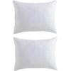 image:imageVera Wang  Standard Down Alternative Pillow Smooth amp Breathable Cotton Bed Pillows 400 Thread Count Medium Weight Bedding for Year Round 20 x 26 White 2 Piece