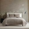 image:imageVera Wang  Queen Quilt Set UltraSoft Velvet Bedding with Subtle Shimmer amp Refined Look 3 Piece Bed Set with Matching Pillowcases Crushed Velvet BrownCrushed Velvet Brown