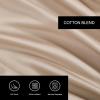 image:imageVera Wang  Queen Sheet Set Silky Soft Sateen Bedding with Matching Pillowcases Fully Elastic Fitted Sheet Deep Pocket Bed Set Breathable AllSeason Comfort TriBlend BeigeBeige