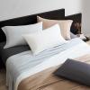 image:imageVera Wang  Queen Sheet Set Silky Soft Sateen Bedding with Matching Pillowcases Fully Elastic Fitted Sheet Deep Pocket Bed Set Breathable AllSeason Comfort TriBlend BeigeGrey