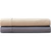 image:imageVera Wang  Queen Sheet Set Silky Soft Sateen Bedding with Matching Pillowcases Fully Elastic Fitted Sheet Deep Pocket Bed Set Breathable AllSeason Comfort TriBlend BeigeGrey