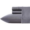 image:imageVera Wang  Queen Sheet Set Silky Soft Sateen Bedding with Matching Pillowcases Fully Elastic Fitted Sheet Deep Pocket Bed Set Breathable AllSeason Comfort TriBlend BeigeGrey