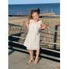 imageGirls Ruffle Dress Sleeveless Casual Summer Dresses for Kids Party Wedding Princess Dress 19 YearsWhite