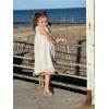 imageGirls Ruffle Dress Sleeveless Casual Summer Dresses for Kids Party Wedding Princess Dress 19 YearsWhite