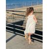 imageGirls Ruffle Dress Sleeveless Casual Summer Dresses for Kids Party Wedding Princess Dress 19 YearsWhite