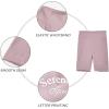 imageRolanko Big Girls Bike Shorts Gymnastic Stretch Spandex Compression Cycling 7quot Athletic Shorts for Kids Casual Dance Activewear Purple 1214