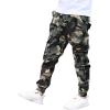 imageRolanko Boys Cargo Pants Casual Kids Joggers Elastic Waist Outdoor Hiking Baggy Trousers 414 YearsAcamouflage