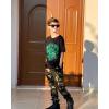 imageRolanko Boys Cargo Pants Casual Kids Joggers Elastic Waist Outdoor Hiking Baggy Trousers 414 YearsAcamouflage