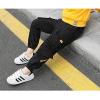 imageRolanko Boys Cargo Pants Casual Kids Joggers Elastic Waist Outdoor Hiking Baggy Trousers 414 YearsBblack