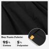 imageRolanko Boys Cargo Pants Casual Kids Joggers Elastic Waist Outdoor Hiking Baggy Trousers 414 YearsBblack