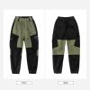 imageRolanko Boys Cargo Pants Casual Kids Joggers Elastic Waist Outdoor Hiking Baggy Trousers 414 YearsD2army Black