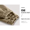 imageRolanko Boys Cargo Pants Casual Kids Joggers Elastic Waist Outdoor Hiking Baggy Trousers 414 YearsD3khaki