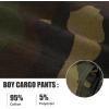 imageRolanko Boys Cargo Pants Casual Kids Joggers Elastic Waist Outdoor Hiking Baggy Trousers 414 YearsF1greencamo