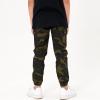 imageRolanko Boys Cargo Pants Casual Kids Joggers Elastic Waist Outdoor Hiking Baggy Trousers 414 YearsF1greencamo