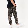 imageRolanko Boys Cargo Pants Casual Kids Joggers Elastic Waist Outdoor Hiking Baggy Trousers 414 YearsF1greycamo