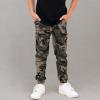 imageRolanko Boys Cargo Pants Casual Kids Joggers Elastic Waist Outdoor Hiking Baggy Trousers 414 YearsF1greycamo