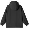 imageRolanko Boys Girls Waterproof Windbreaker Hooded Jacket Lightweight Raincoats for Kids Outdoor Rain JacketBlack