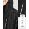 imageRolanko Boys Girls Waterproof Windbreaker Hooded Jacket Lightweight Raincoats for Kids Outdoor Rain JacketBlack