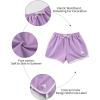 imageRolanko Girls Active Dolphin Shorts for Girls 3 Packs Kids Bike Running Summer Beach Athletic Sports 414 YearsC1purplepinkgreen