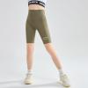 imageRolanko Girls Bike Shorts Gymnastic Stretch Spandex Compression Cycling 7quot Athletic Shorts for Kids Casual Dance Activewear Green 810