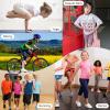 imageRolanko Girls Bike Shorts Gymnastic Stretch Spandex Compression Cycling 7quot Athletic Shorts for Kids Casual Dance Activewear Green 810