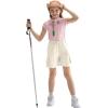 imageRolanko Girls Cargo Shorts Lightweight Parachute Short Pants with Pockets Summer Cargo Shorts for Kids Casual Hiking SportsBeige
