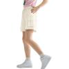 imageRolanko Girls Cargo Shorts Lightweight Parachute Short Pants with Pockets Summer Cargo Shorts for Kids Casual Hiking SportsBeige