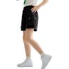 imageRolanko Girls Cargo Shorts Lightweight Parachute Short Pants with Pockets Summer Cargo Shorts for Kids Casual Hiking SportsBlack