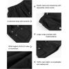 imageRolanko Girls Cargo Shorts Lightweight Parachute Short Pants with Pockets Summer Cargo Shorts for Kids Casual Hiking SportsBlack