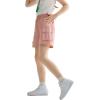 imageRolanko Girls Cargo Shorts Lightweight Parachute Short Pants with Pockets Summer Cargo Shorts for Kids Casual Hiking SportsPink