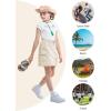 imageRolanko Girls Cargo Skirt Parachute Shorts Skirt with Pockets Summer Kids Skirt Casual Beach Hiking 513YBeige