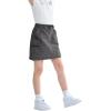 imageRolanko Girls Cargo Skirt Parachute Shorts Skirt with Pockets Summer Kids Skirt Casual Beach Hiking 513YGrey