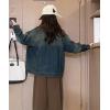 imageRolanko Girls Denim Jackets Basic Oversized Jean Jacket for Girls Fall Outwear Button Down Trucker Jacket 514 YearsA1dark Blue