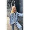 imageRolanko Girls Denim Jackets Basic Oversized Jean Jacket for Girls Fall Outwear Button Down Trucker Jacket 514 YearsA2pearl