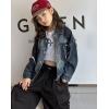 imageRolanko Girls Denim Jackets Basic Oversized Jean Jacket for Girls Fall Outwear Button Down Trucker Jacket 514 YearsA4spliced