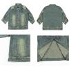 imageRolanko Girls Denim Jackets Basic Oversized Jean Jacket for Girls Fall Outwear Button Down Trucker Jacket 514 YearsA5frayed