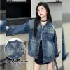 imageRolanko Girls Denim Jackets Basic Oversized Jean Jacket for Girls Fall Outwear Button Down Trucker Jacket 514 YearsButterfly