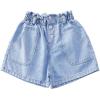imageRolanko Girls Denim Shorty Shorts Elastic Waist Kids Summer Jean Shorts 414 YearsA3paperbag