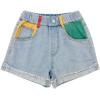 imageRolanko Girls Denim Shorty Shorts Elastic Waist Kids Summer Jean Shorts 414 YearsA5crimping