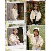 imageRolanko Girls Zip Up Hoodies Cropped Sweatshirts Long Sleeve Jackets with Pockets Kids Tops Clothes 715 YearsApricot