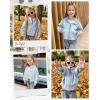 imageRolanko Girls Zip Up Hoodies Cropped Sweatshirts Long Sleeve Jackets with Pockets Kids Tops Clothes 715 YearsBlue