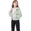 imageRolanko Girls Zip Up Hoodies Cropped Sweatshirts Long Sleeve Jackets with Pockets Kids Tops Clothes 715 YearsGreen