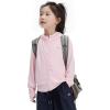 imageRolanko Kids UPF50 Zip Up Hoodie Thumbholes Girls Quick Dry Light Sun Protective Athletic Jacket with PocketsPink