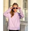 imageRolanko Kids UPF50 Zip Up Hoodie Thumbholes Girls Quick Dry Light Sun Protective Athletic Jacket with PocketsPurple
